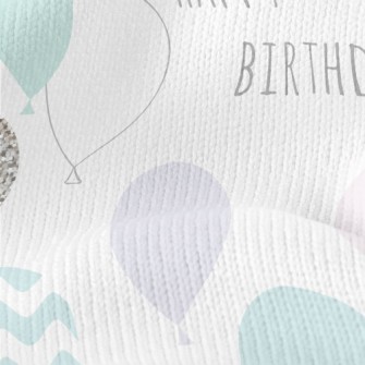 Birthday English With Balloons Stretch Jersey