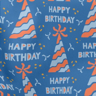 Birthday Hats And Ribbons Lightweight Cotton Poplin