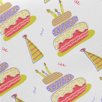 American Style Birthday Cake Midweight Cotton Poplin