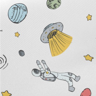 Planets And Satellites In The  Midweight Cotton Poplin