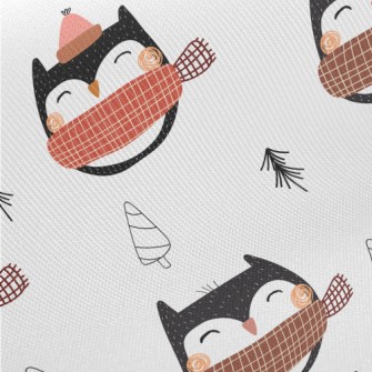 Graffiti Scarf Owl Midweight Cotton Poplin