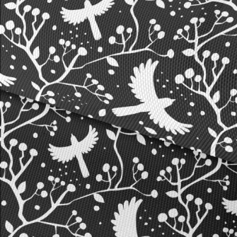 Black And White Flying Birds A Waterproof Oxford