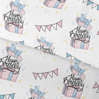 Birthday Text Coming Out Of A  Waterproof Oxford