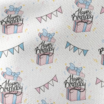 Birthday Text Coming Out Of A  Waterproof Canvas