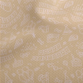 Birthday Party Cake Gift Ballo Athletic Mesh Flat Back