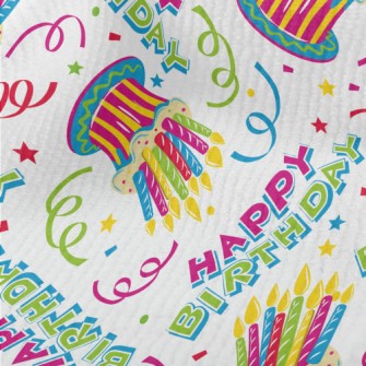 Colorful Birthday Cake Terry