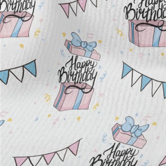 Birthday Text Coming Out Of A  Terry