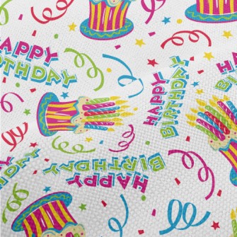 Colorful Birthday Cake Performance Linen