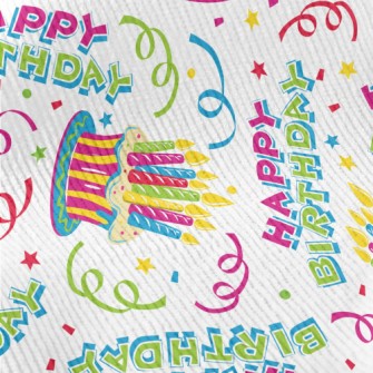 Colorful Birthday Cake Standard Corduroy