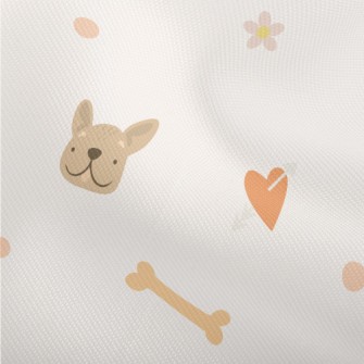 Cute Puppy And Bone Pattern Dobby