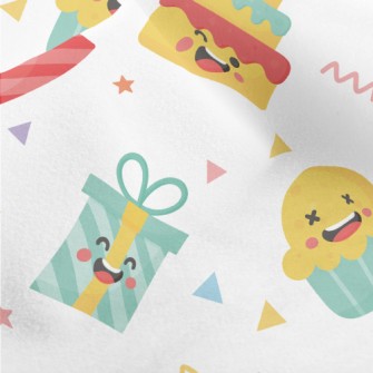 Happy Expression Cake Hat Micro Fleece