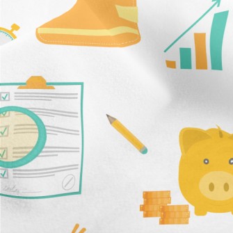 Money Planning Analysis Patter Micro Fleece