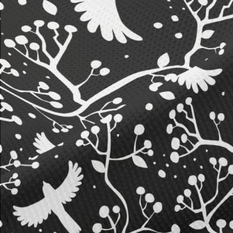 Black And White Flying Birds A Piqué