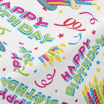 Colorful Birthday Cake Piqué