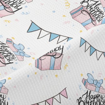 Birthday Text Coming Out Of A  Piqué