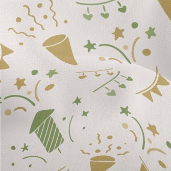 Party Firecracker Ribbon Ornam Lightweight Performance Linen