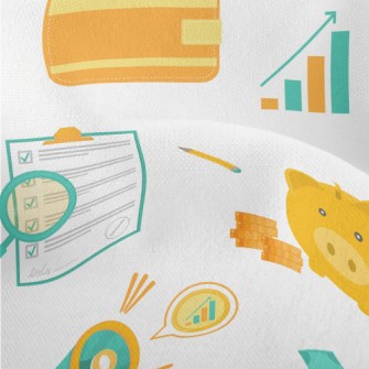 Money Planning Analysis Patter Lightweight Performance Linen