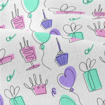 Simple Style Birthday Pattern Modern Jersey