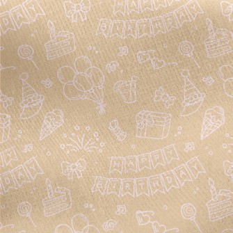 Birthday Party Cake Gift Ballo Jersey Backed Fleece