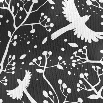 Black And White Flying Birds A Stretch Jersey