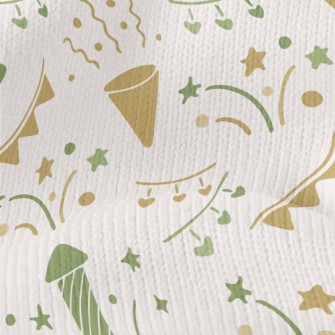 Party Firecracker Ribbon Ornam Stretch Jersey