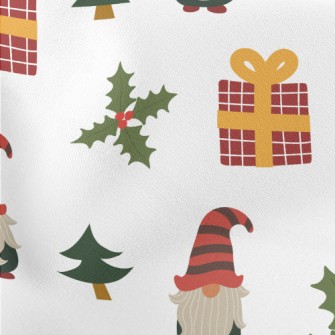 Christmas Elf With Gift Decora Lightweight Cotton Poplin