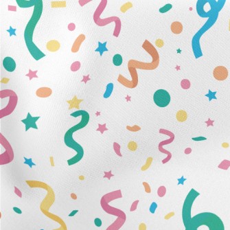 Colorful Ribbon Pattern Lightweight Cotton Poplin