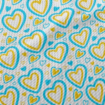 Two-color Love Frame Birdseye Piqué