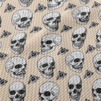 Personalized Beard Skull Birdseye Piqué