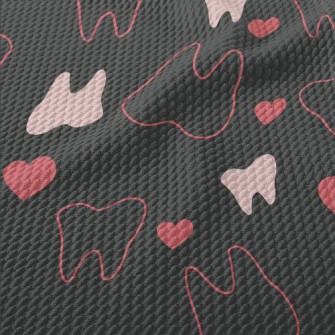Hollow Tooth Heart Birdseye Piqué
