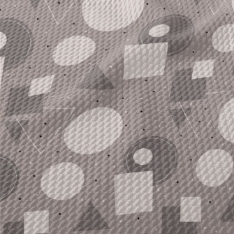 Square Triangle Circle Birdseye Piqué