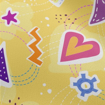 Triangle Geometric Pattern Chiffon