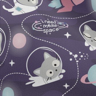 Cat Outer Space Adventure Chiffon