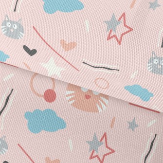 Surprised Cat Lines Waterproof Oxford