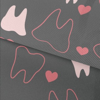 Hollow Tooth Heart Waterproof Oxford