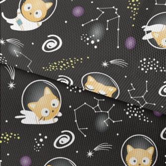 Cute Space Kitten Waterproof Oxford