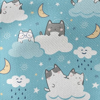 Cat On The Cloud Waterproof Canvas