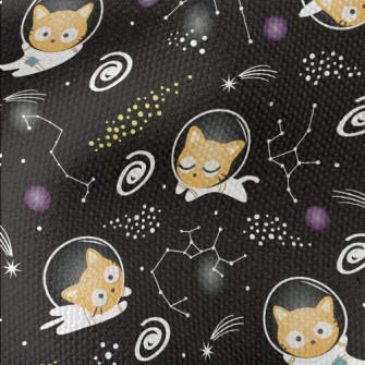 Cute Space Kitten Waterproof Canvas