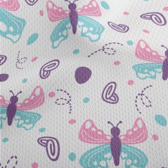 Beautiful Wings Butterfly Athletic Mesh Flat Back