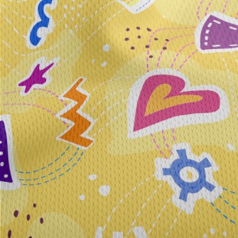 Triangle Geometric Pattern Athletic Mesh Flat Back