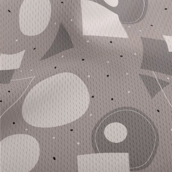 Square Triangle Circle Athletic Mesh Flat Back