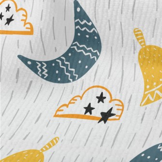 Cartoon Doodle Crescent Moon C Terry