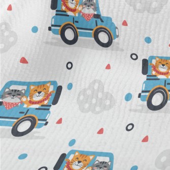 Cat Driving A Jeep Terry