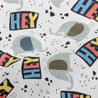 Cute Plaid Elephant Performance Linen