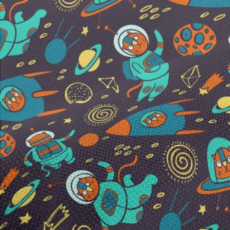 Cartoon Alien Cat Performance Linen