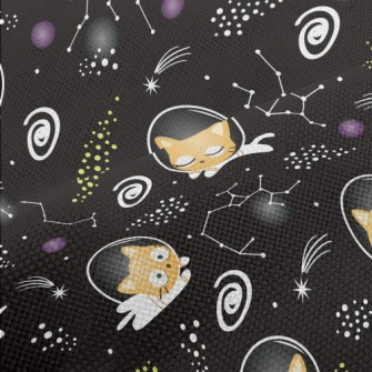 Cute Space Kitten Performance Linen