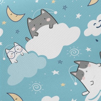 Cat On The Cloud Twill