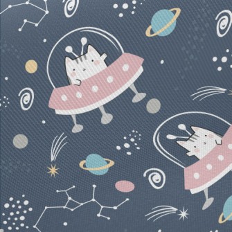 Alien Cat UFO Twill