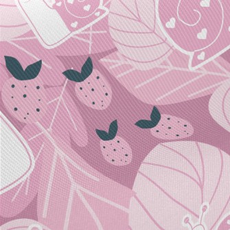 Love Snail Strawberry Twill