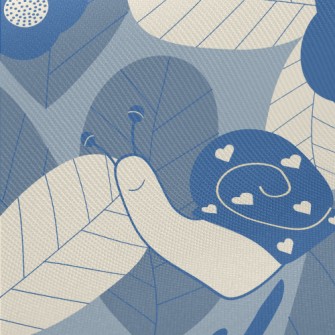 Snail Taking A Leisurely Strol Twill